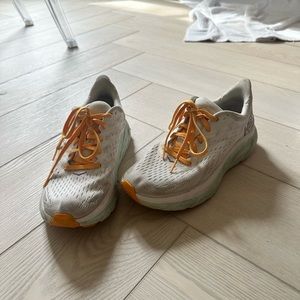 White and Orange Hoka